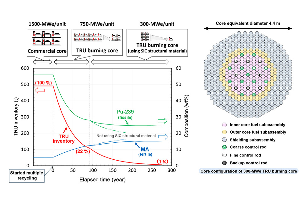 2-1 Investigation of TRU Burning Fast Reactor Core Concepts