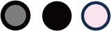 circles and shades in the figur