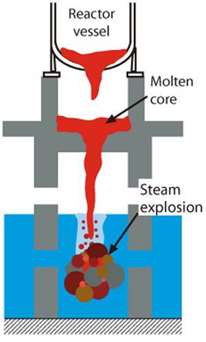 Fig.5-14  A steam explosion during a severe accident of a light water reactor 