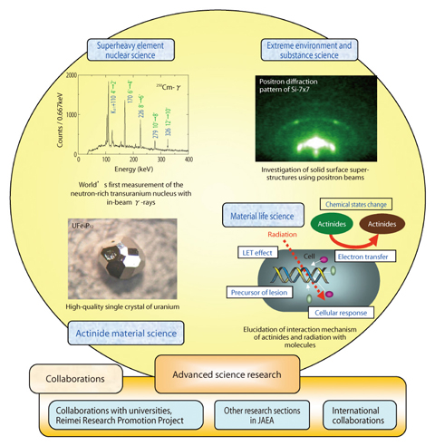 Fig.6-1 Four research fields in Advanced Science Research Center