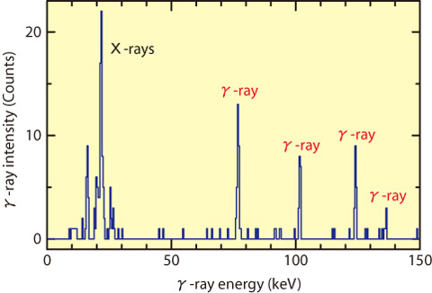 Fig.6-6 γ-ray spectrum of 257No
