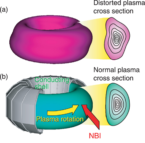 Fig.3-5 Schematic drawing of suppressing plasma distortion