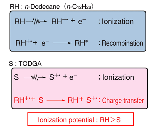 Fig.7-11 Reaction mechanism of TODGA radiolysis in n-dodecane