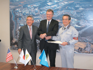 Conclusion of Cooperation Agreement Ceremony with INL