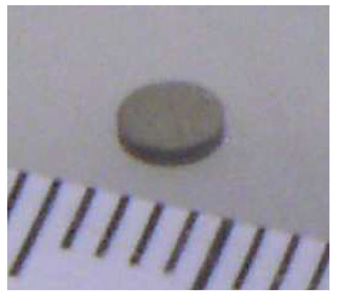 Fig.7-7 Sintered AmN disk sample
