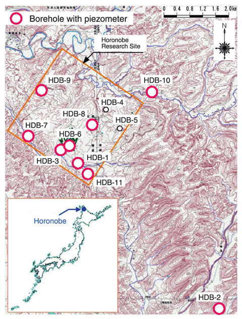 Fig.2-21 Borehole location map
