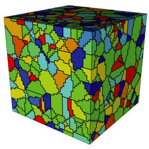 Fig.12-6　Polycrystal produced by a genetic algorithm