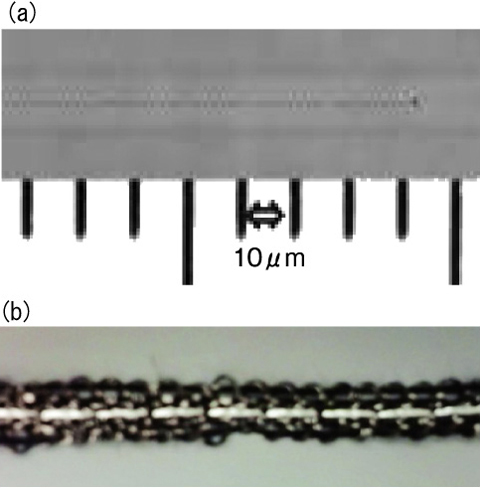Fig.14-2　FBG along the fiber core and woven carbon fibers