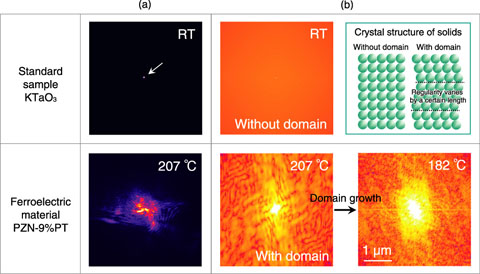 Fig.4-12　Domain configurations observed by using coherent X-rays