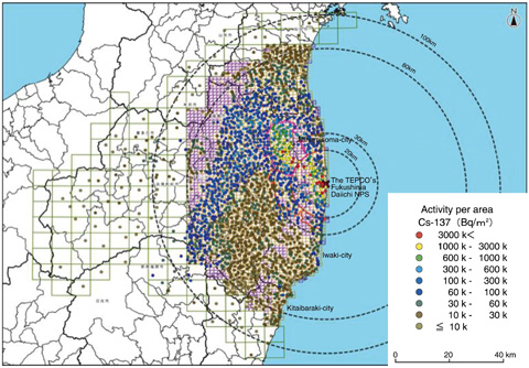 Fig.1-10　Cs-137 deposition map