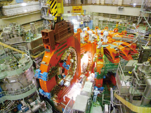 Disassembly operation of TF coils in JT-60 (December 2011)