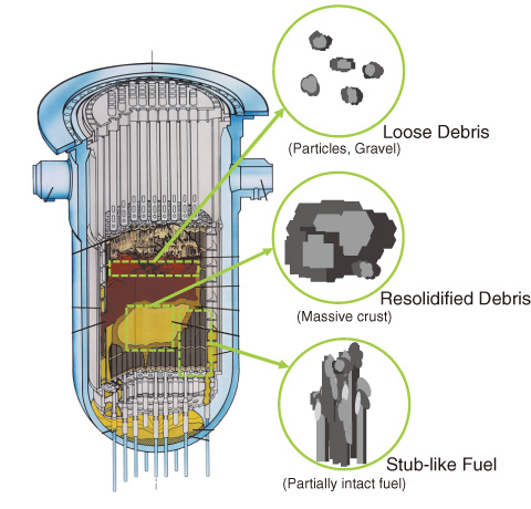 Fig.1-27　Image of fuel debris from TMI-2 accident