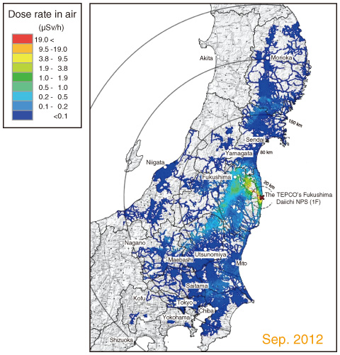 Fig.1-5　Example of large-scale car-borne survey data using KURAMA