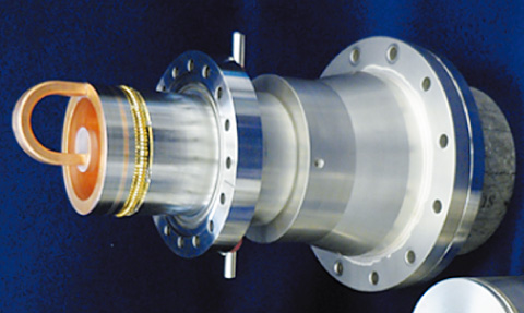 Fig.4-17　Photograph of loop antenna tip module employing an advanced Japanese technology