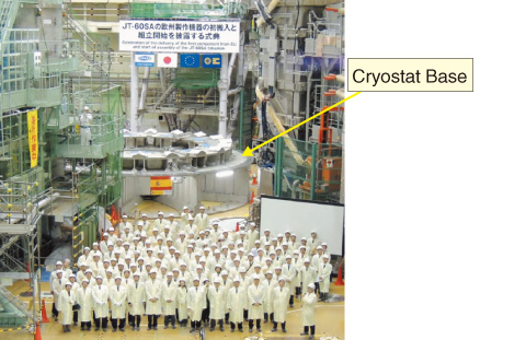 Fig.4-18　Start of assembly of cryostat base