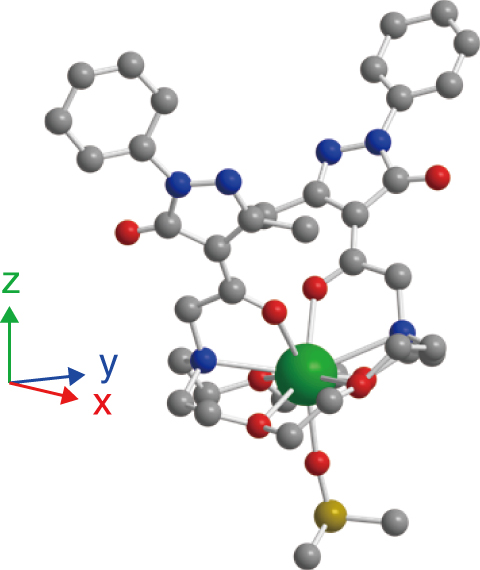 Fig.4-15　Crystal structure of the strontium complex extracted into chloroform