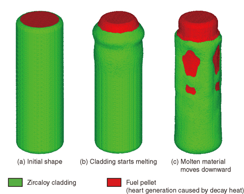 Fig.1-36 Melting behavior of a fuel rod