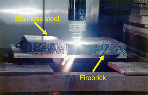 Fig.1-9  Metal- and nonmetal-cutting with a plasma jet