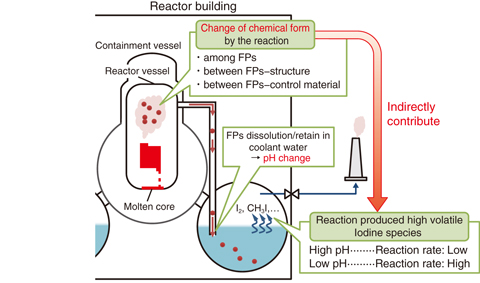 Fig.2-8  Chemical behavior of fission products during severe accidents