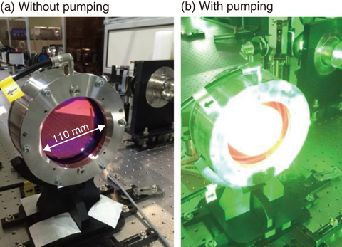 Fig.5-27  A T:Sap crystal for energy amplification in J-KAREN-P