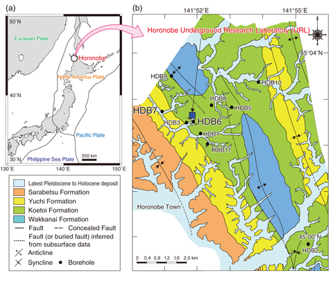 Fig.8-15  Maps showing the location of the Horonobe URL