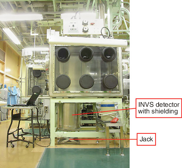 Fig.8-25  The composition of the glove box and the INVS with shielding