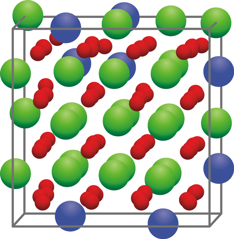 Fig.1-4  Crystalline structure of uranium-zirconium oxide