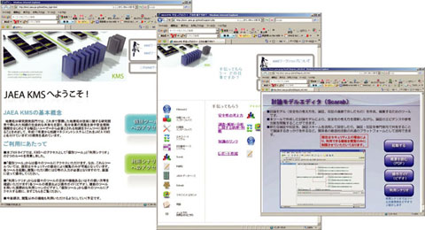 図2-3　JAEA KMSプロトタイプの画面の例