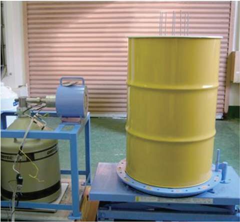 図13-28　模擬ウラン廃棄物のγ線測定試験