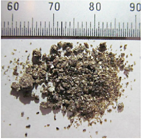 図1-20　福島県内で広く見られる粘土鉱物バーミキュライト