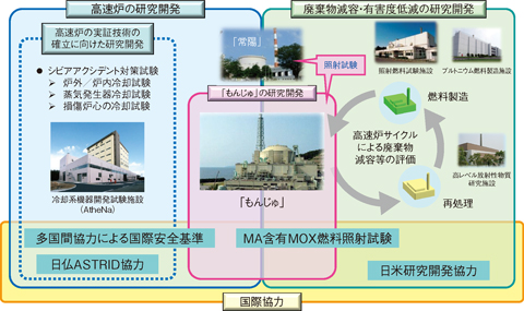 図7-1　高速増殖炉サイクル技術に関する研究開発の概要
