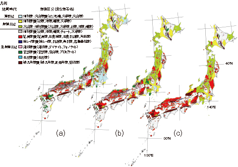 図8-22　日本列島の地下地質図