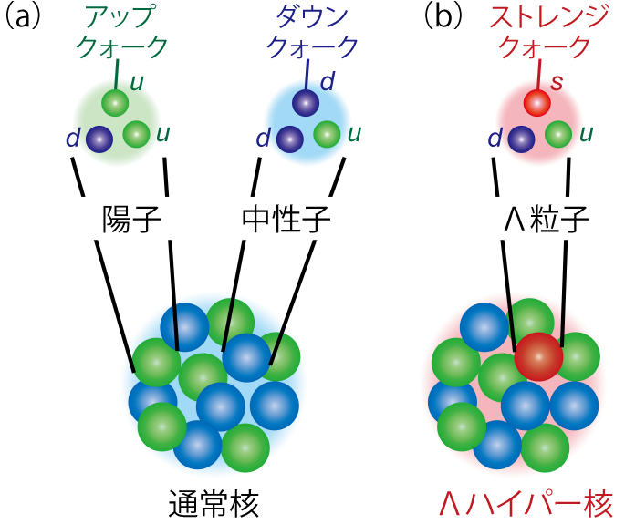 図3-6　通常核とΛハイパー核