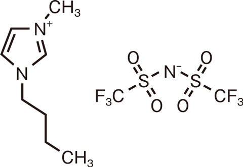 図５-１４　イオン液体１-ブチル-３-メチルイミダゾリウム ビス（トリフルオロメチルスルホニル）アミド