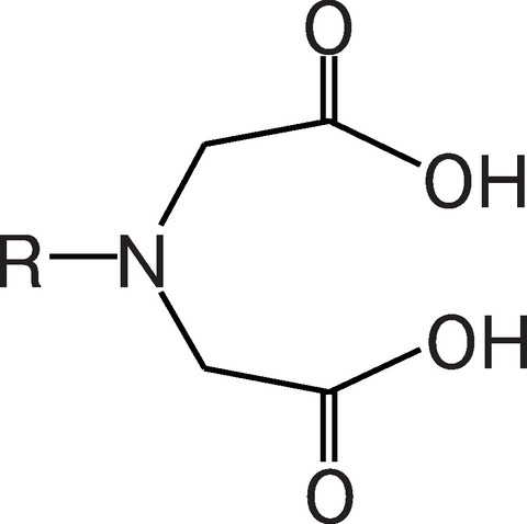 図8-7 イミノ二酢酸基の構造図